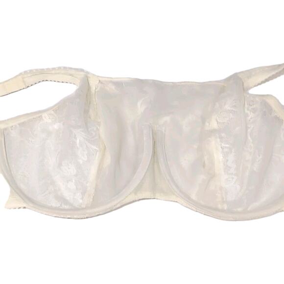 Lunaire Camisole Lace Underwire Bra Size 40DDD Ivory Cream Full Coverage Modest - Picture 5 of 9